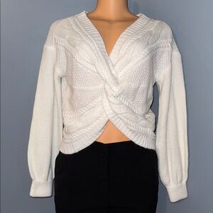Almost Famous Twisted Cable-Knit Sweater - Size Small